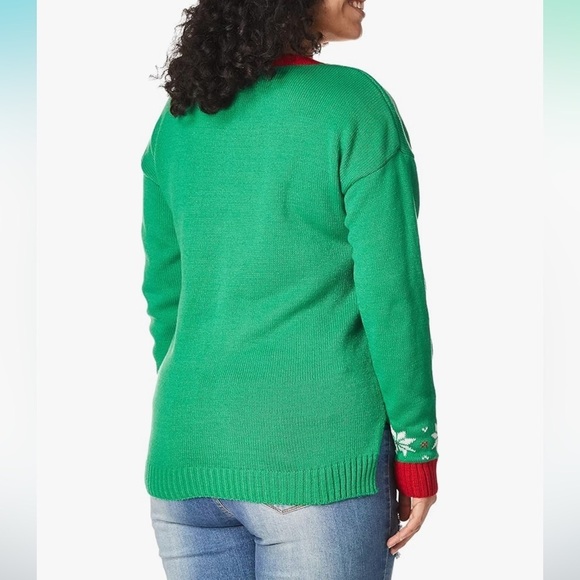 Meowy Christmas Kitty with Bells Ugly Christmas Sweater Sz XL - Picture 3 of 13